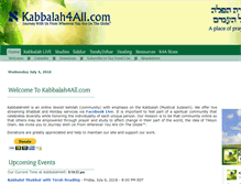 Tablet Screenshot of kabbalah4all.com